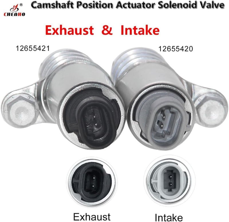 CHENHO VVT Intake & Exhaust Camshaft Position Actuator with Camshaft Sensor Crankshaft Sensor Kit for Chevy GMC Equinox Malibu Cobalt HHR Terrain Buick Pontiac Saturn 2.0L 2.2L 2.4L 12655420 - Image 4